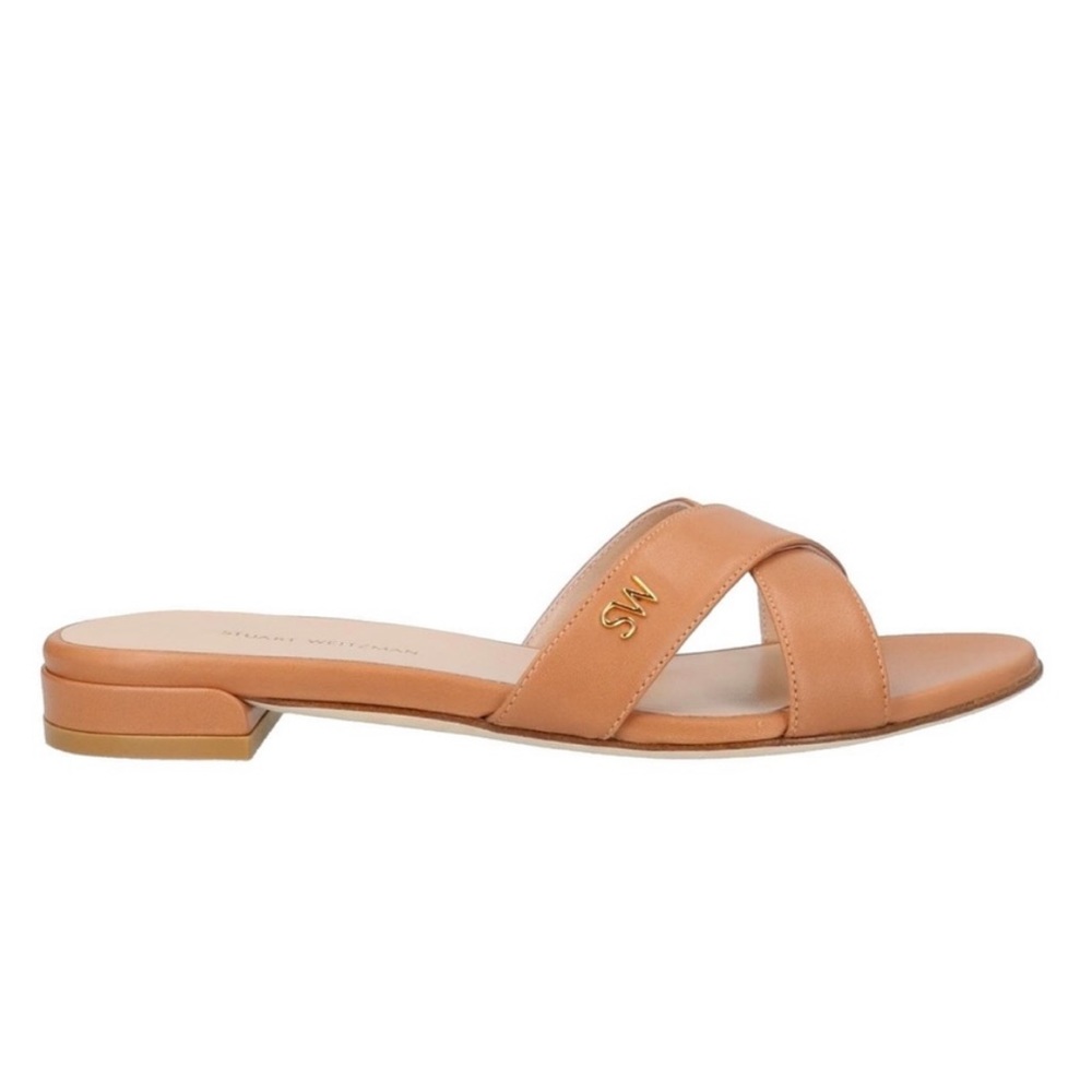 Stuart Weitzman Lunaria Tan Sandals - Nappa Leather